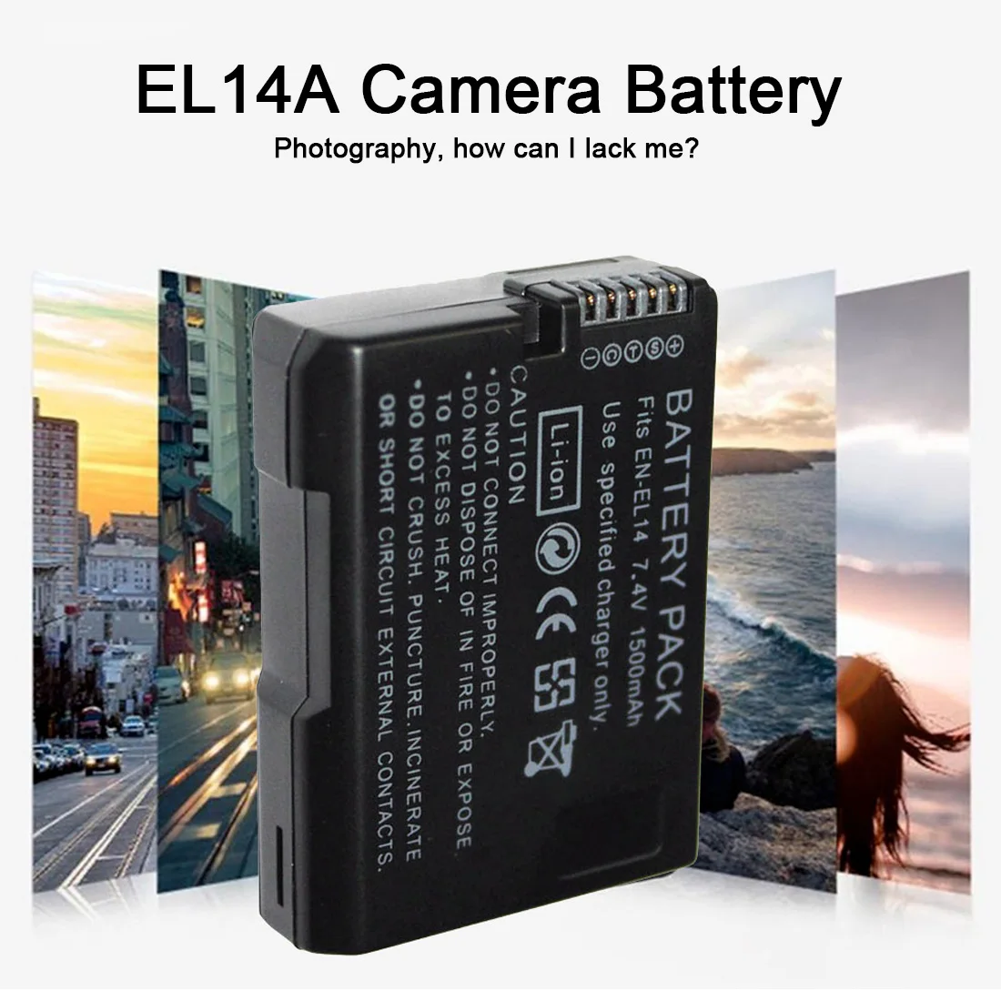 LP-E8 / EN-EL14 Lítium-Polymérová Batéria 7.4 V 1500mAh Li-ion Batéria Pre Canon 550D 600D Pre Nikon D5200 D3100 Li-Po Batérie