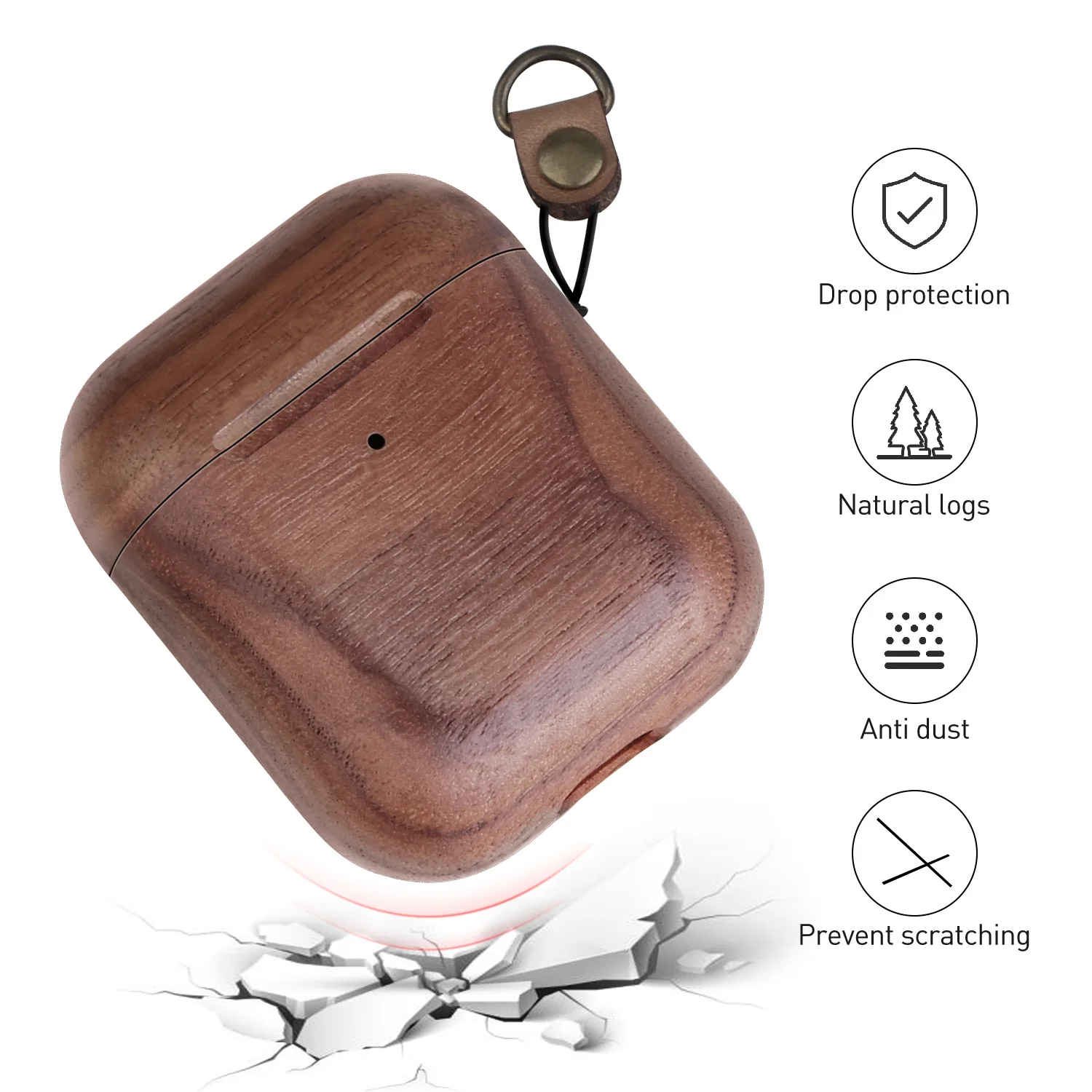 Luxusné Drevené Bluetooth Slúchadlá puzdro pre Apple Airpods 1 2 Kvalitné Slúchadlá Prípade Shell pre Airpods 1 2 Bezdrôtové