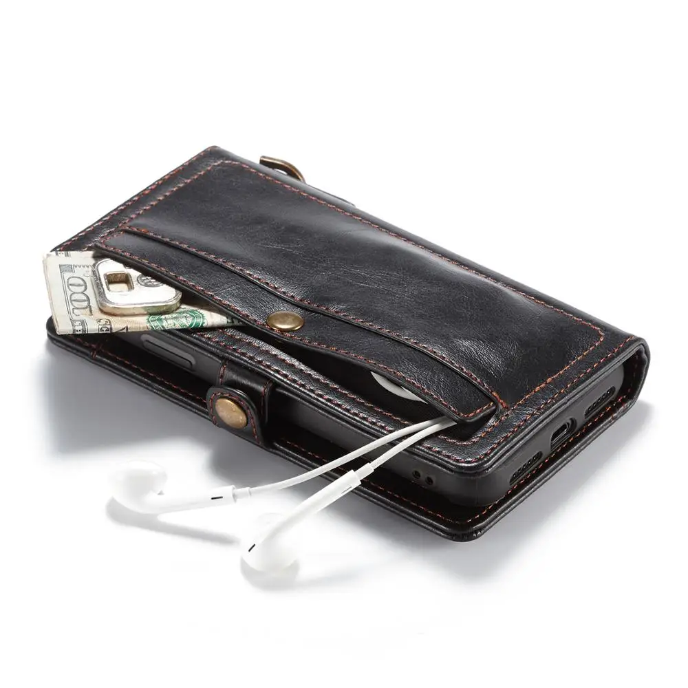 Luxusné kožené puzdro flip pre iphone X XS Max XR 11 multifunkčné Peňaženky karty držiteľa iphone 6 S 7 8 plus magnetické auto zadný kryt