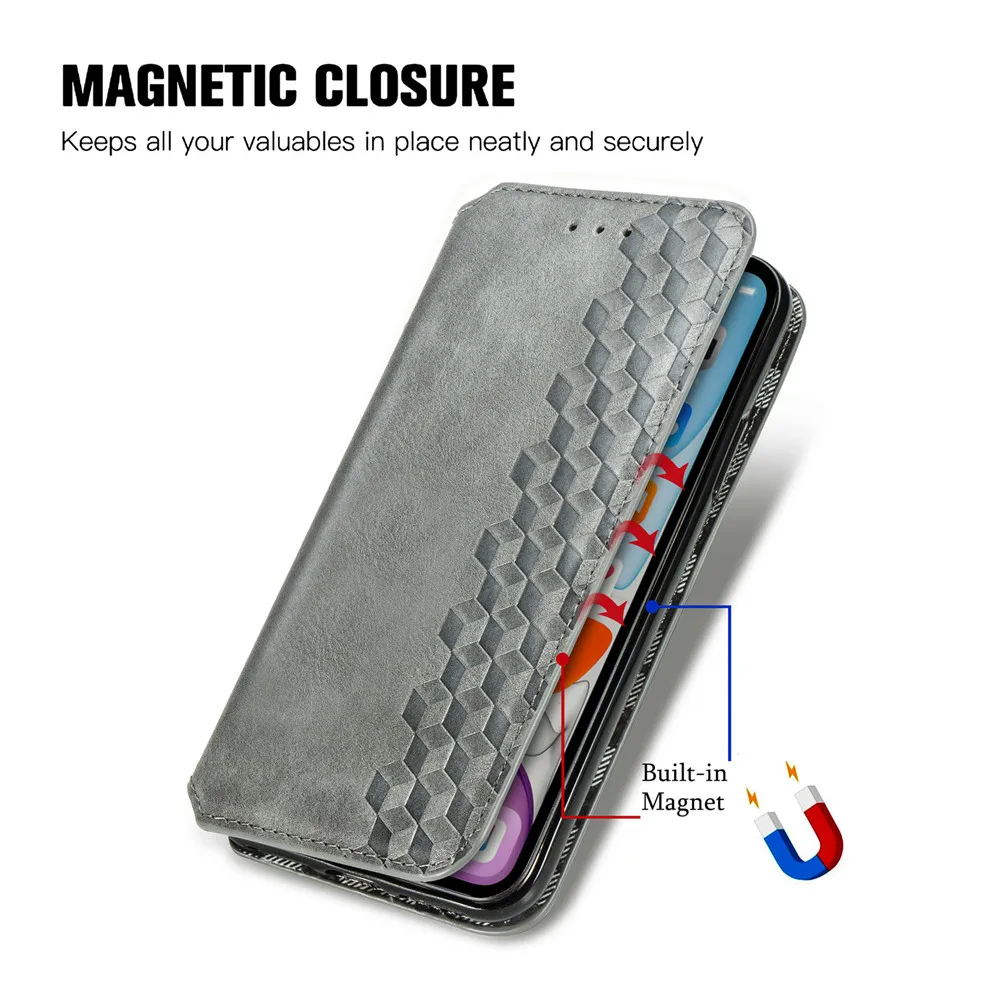 Magnetické Kožené puzdro Pre iPhone 11 Pro XS Max SE 2020 XR X 7 8 6 6 Plus PU Peňaženky Flip Stojan, Kryt