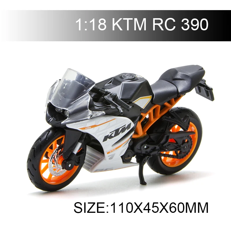 Maisto 1:18 Motocykel Modely KTM RC390 RC 390 KTM Motrcycle Diecast Moto Miniatúrne Závod Hračka Pre Darčeková Kolekcia