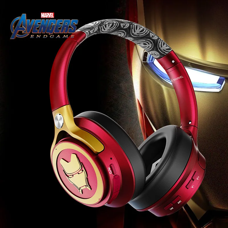 Marvel Certifikované Avengers bezdrôtovej náhlavnej súpravy Bluetooth Slúchadlá typu Iron Man, Kapitán Amerika Black Leopard hra headset