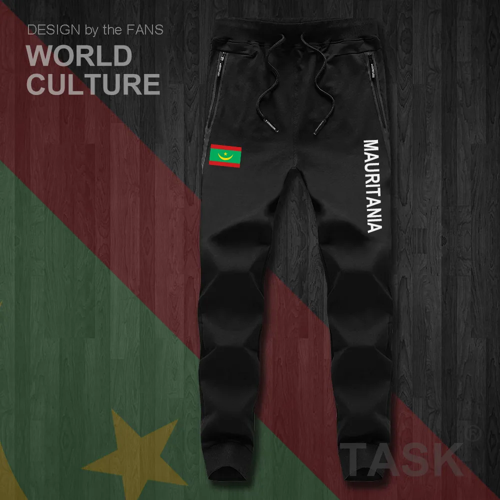 Mauritánia Mauritanian PÁN MRT pánske nohavice joggers jumpsuit tepláky stopy potu fitness fleece taktické bežné národ krajiny