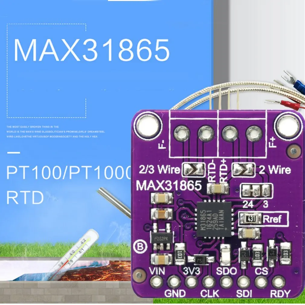 Max31865 Rtd Teplota Termočlánok Senzor Zosilňovač Modul Pre Arduino