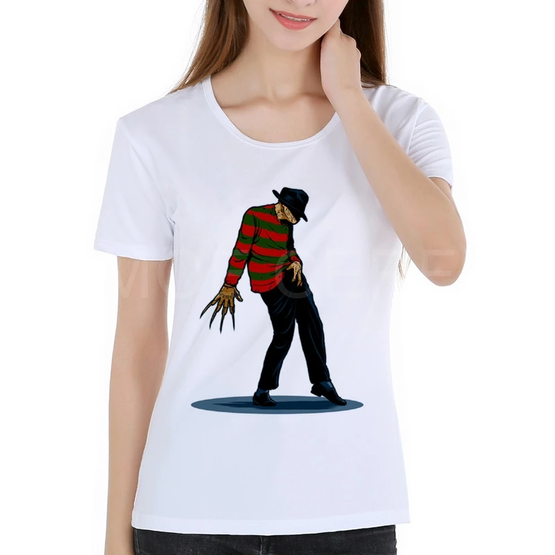 Michael Jackson Ženy tričko Fashion Tee Tričko Krátky Rukáv Lady Ležérny Štýl Cool Punk Rock t-shirt Factory priamy predaj K4-6#