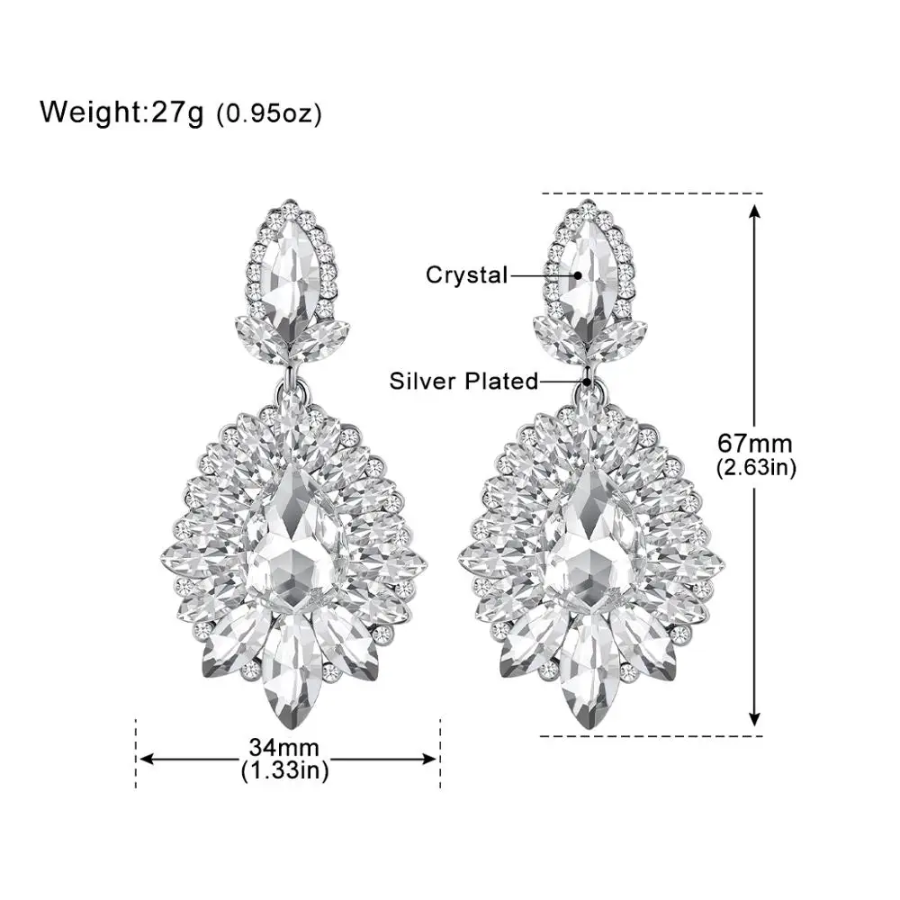 Minmin Multi-color Crystal Kvet Pandent Drop Náušnice pre Ženy, Malé Roztomilé Visieť Náušnice, Módne kórejskej Strany Jewery EH1646