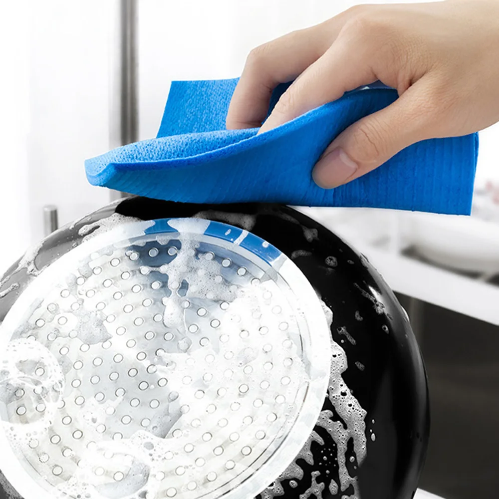 Mokré Dishcloth Opakovane Celulózy Hubky Umývačky na Riad Super Absorpčné Pre Kuchyňa Farbou 20*18 cm