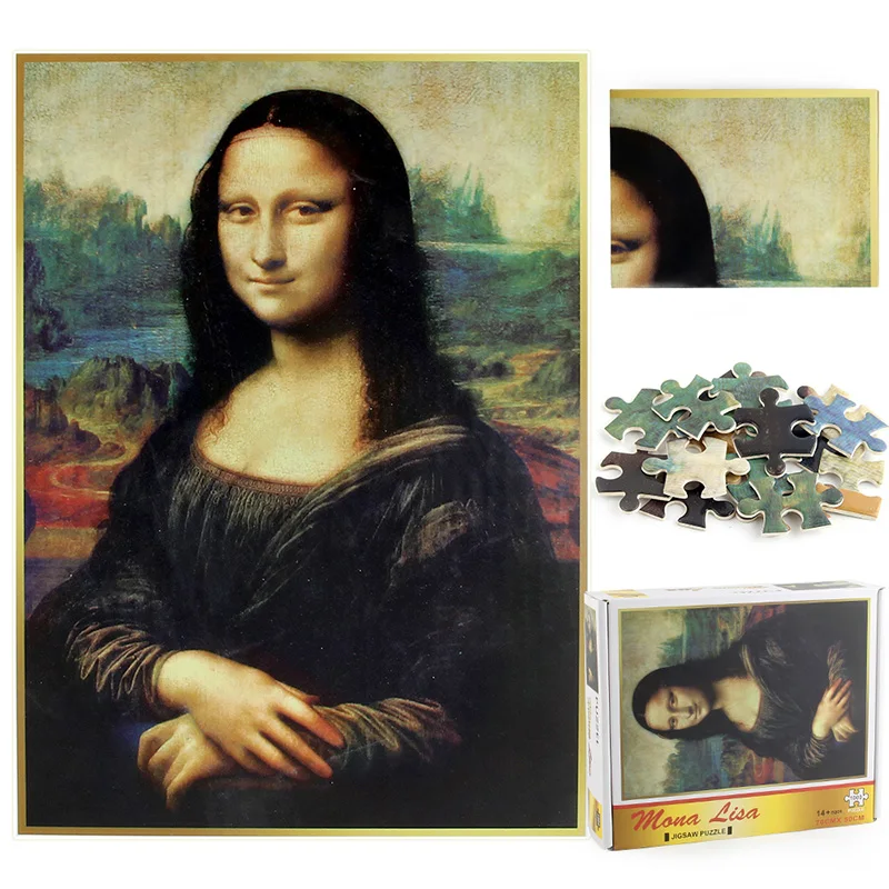 Mona Lisa Puzzle 1000 Ks Puzzle pre Dospelých, Deti