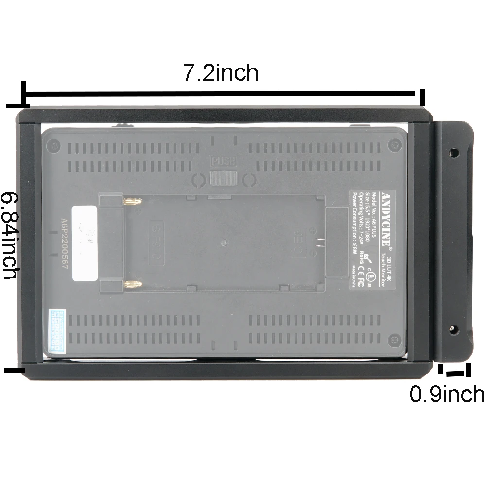 Monitor Klietka s HDMI Kábla Svorka pre FEELWORLD F6 PLUS / Andycine A6 Plus 5,5 palca Monitor