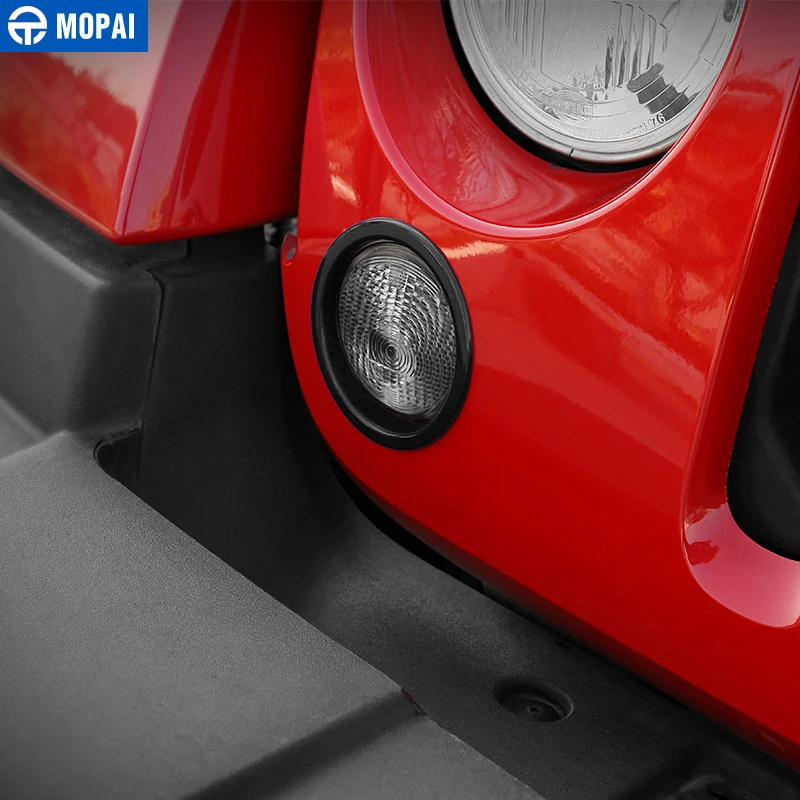 MOPAI 2 KS ABS Auto, Vonkajšie Predné Zase Signálneho Svetla na Čítanie Kryt Dekorácie, Nálepky na Jeep Wrangler JK 2007-2017 Auto Styling