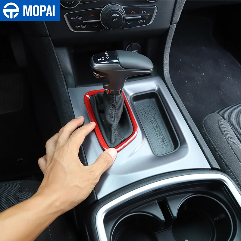MOPAI Interiérové Lišty ABS Auto Radenie Panel Dekorácie Krúžok Kryt Nálepky Príslušenstvo pre Dodge Nabíjačku+