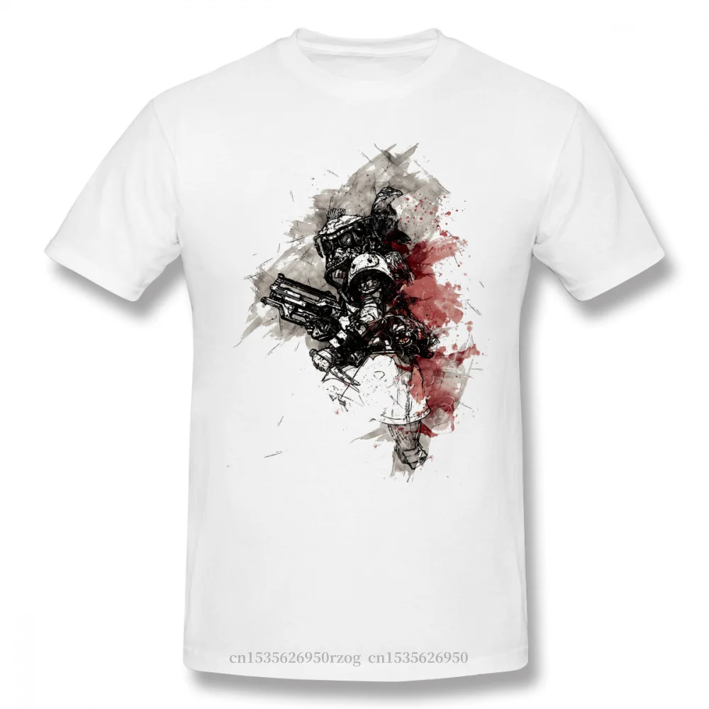 Muži Oblečenie Apex Legendy Strelec Battle Royale Hra Homme T-Shirt Bloodhound Plagát Nadrozmerná Krátky Rukáv