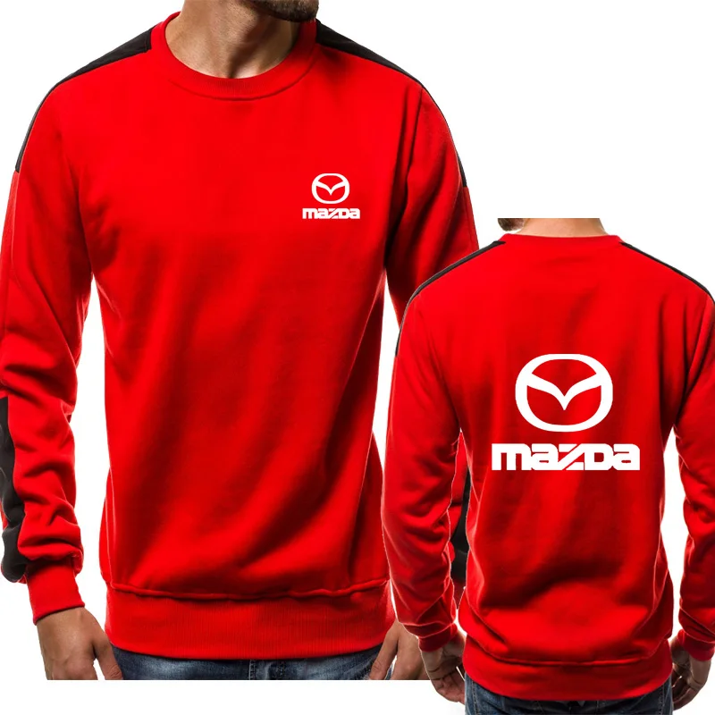 Muži Pulóver Mazda Auto Logo Tlač na Jar Jeseň Ležérne Módne Mikina s Dlhým Rukávom Bavlna Spájať Posádky krku Mužov Pulóver