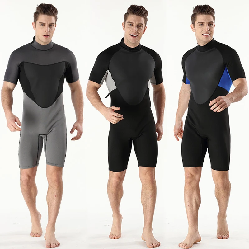 Muži Wetsuits Dospelých Premium Potápačské Neoprénové Oblek 3 mm Shorty Jumpsuit 3 mm