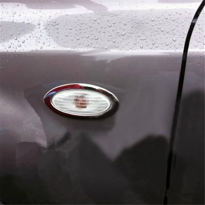 Na Nissan XTrail X Trail X-Trail T31 Dvere, Svetlá, Bočné Svietidlo Kryt Výbava Rám z nehrdzavejúcej ocele Auto-styling príslušenstvo na obdobie 2008-2013
