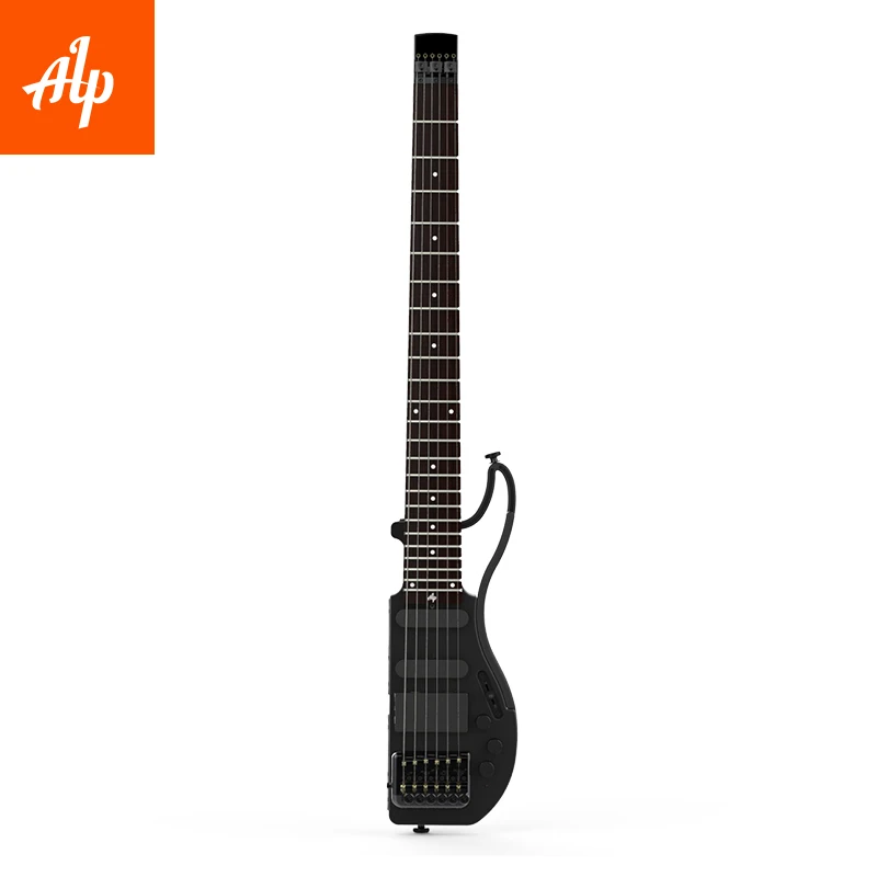 Na Sklade AD-80 ALP Bezhlavého Cestovné Elektrická Gitara S Vstavaný Slúchadlový Zosilňovač v Plnom Rozsahu, Prenosné Gitara
