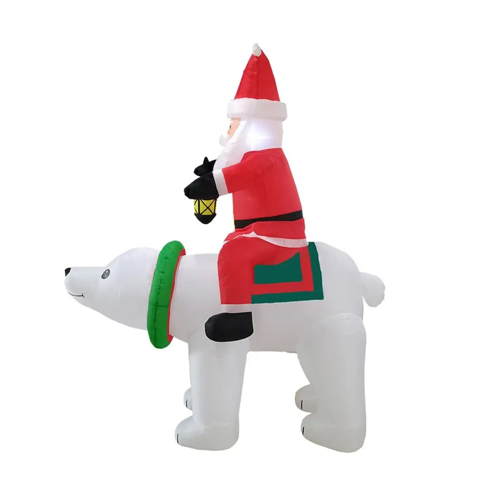 Nafukovacie na Koni Polar Bear Santa Claus Nový Rok Darčeky Veselé Vianočné Dekorácie pre Domov Vonkajšie Záhradné Párty Hračky