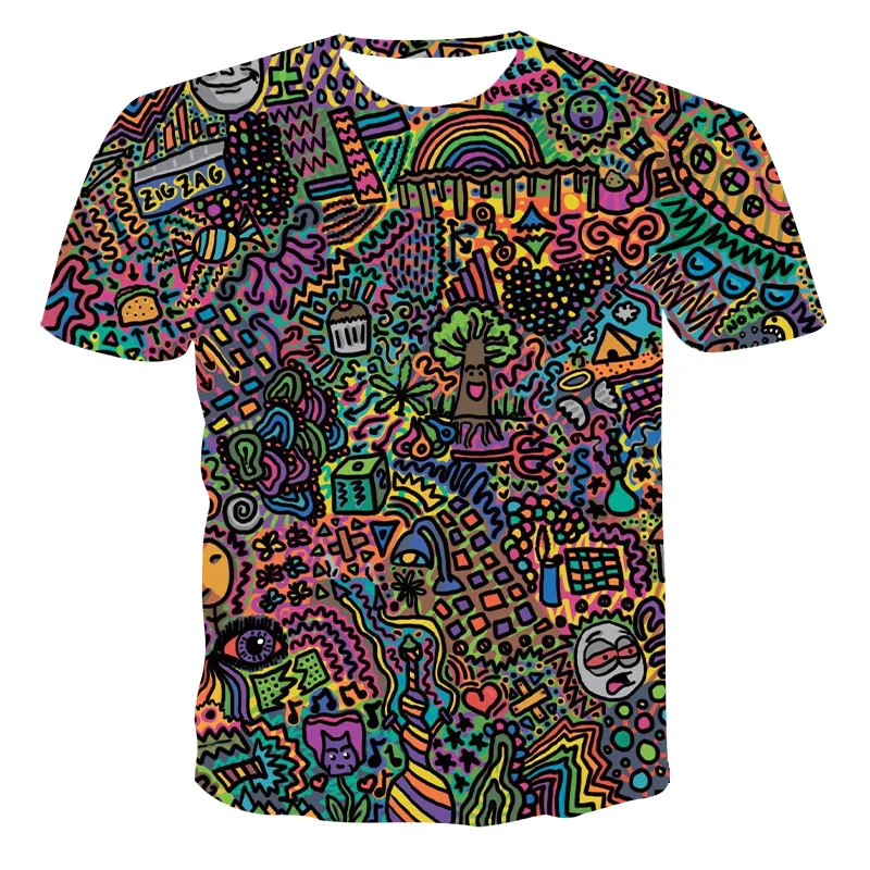 Najpredávanejšie Európe a Spojených Štátoch 3dT-shirts 2020 lete unisex factory priamy predaj top geometrické šitie série