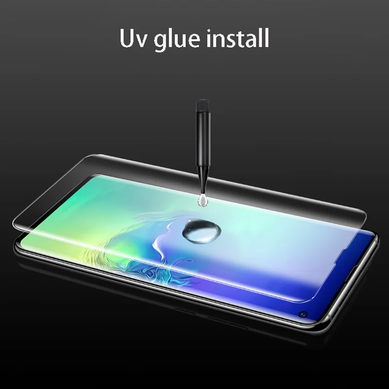 Nano Tekuté Fólie Pre Samsung S10 S20 Poznámka 10 9 S9 S8 Plus UV Plný Lepidlo, Tvrdené Sklo Screen Protector Pre Galaxy S20 Ultra S10