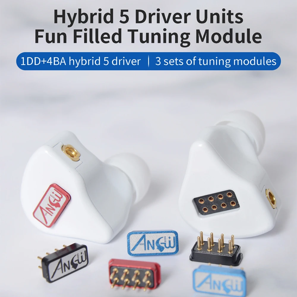 NANOVO X-JEDEN 1DD+4BA Hybid 5 Ovládač Jednotky HIFI In-Ear Slúchadlá Monitor Odnímateľný MMCX Headset Nahradiť Tuninng Moduly sú Slúchadlá IEM