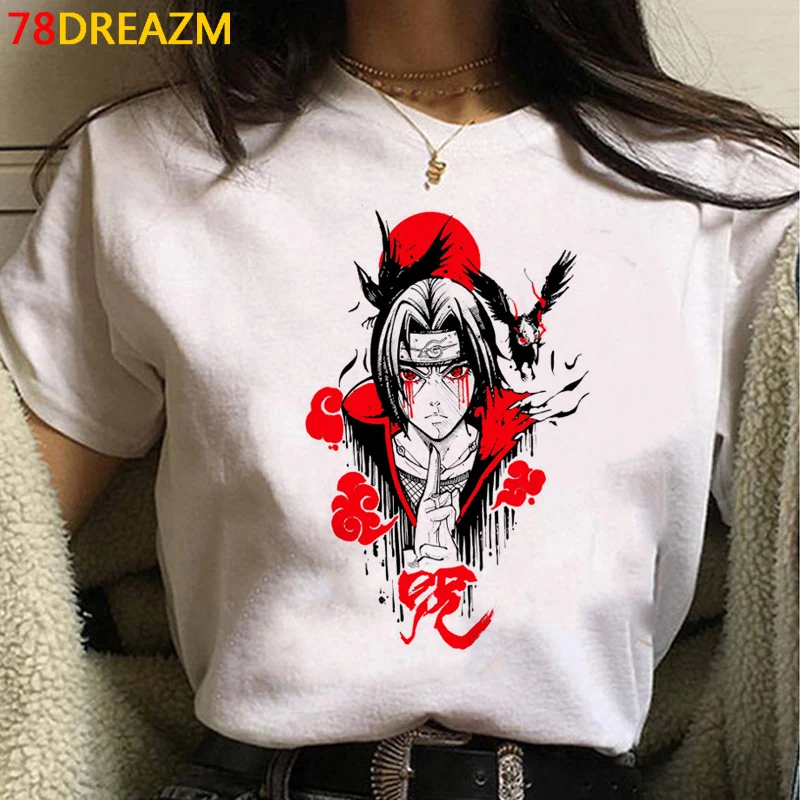 Naruto Akatsuki Itachi Sasuke t shirt ženy harajuku ulzzang tumblr bežné plus veľkosť tričko tričko ulzzang tumblr