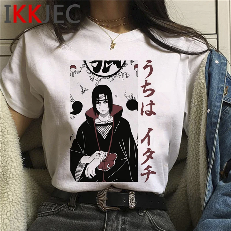 Naruto T-Shirt Japonské Anime Mužov Sasuke Legrační Karikatúra Akatsuki Tričko Bežné Streetwear Harajuku T shirt Hip Hop Top Tees Muž