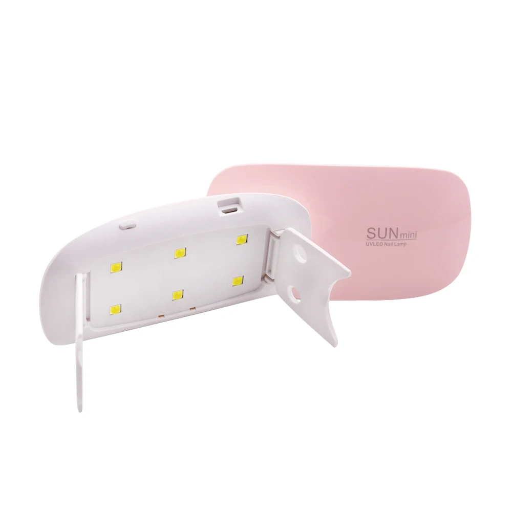 Nechty na Vlasy 6W Prenosný Mini Ružová Biela LED Lampa na Nechty, Liečiť UV LED na Nechty, Gélové Nechty Nástroje Pre Dar Svetla USB Nabíjanie 45s 60-tych rokov, UV Lampa