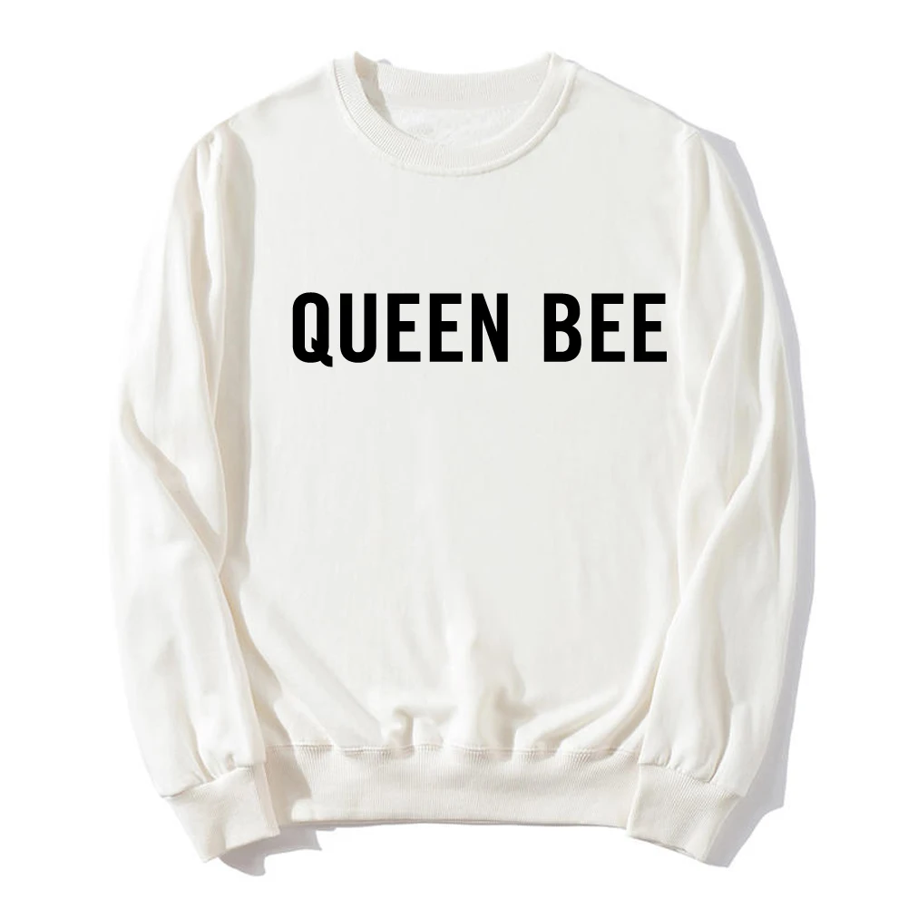 New Horúce Topy Ženy Beyonce Biela Kráľovná Bee Čiernobiely Príbeh Mikina Hoodies Príležitostné Voľné Tepláky Dámske