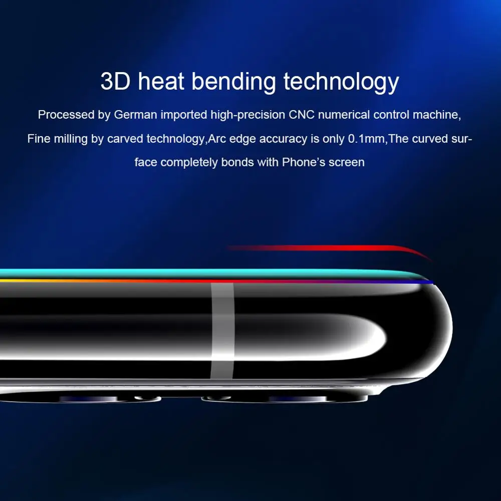 NILLKIN 3D CP+MAX Anti-Výbuch Sklo Screen Protector pre Huawei Mate 40 Pro Úžasné Nano Arc okraji Úplné Pokrytie Tvrdené Sklo