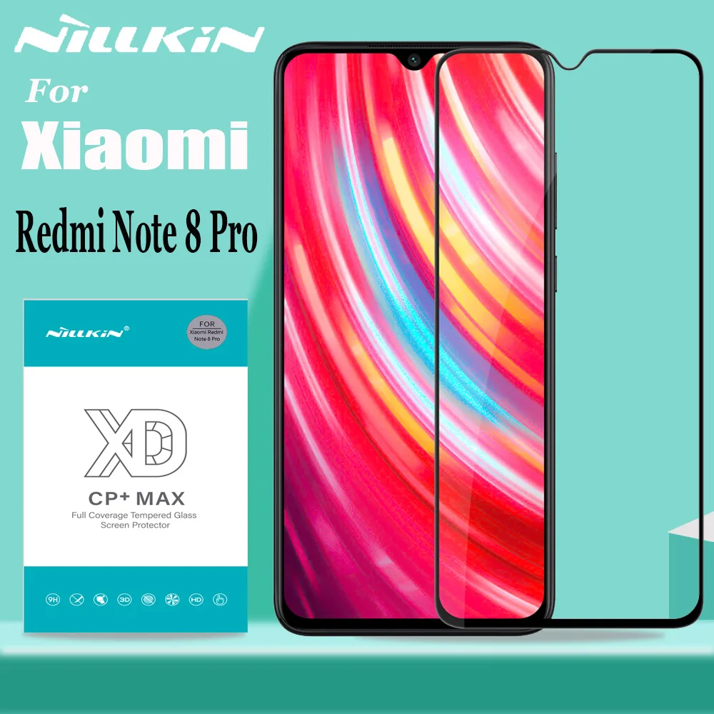 Nillkin pre Xiao Redmi Poznámka 8 Note8 Pro Tvrdeného Skla Screen Protector XD Plné Pokrytie 3D Bezpečnostné Sklo o Redmi Poznámka 8 Pro