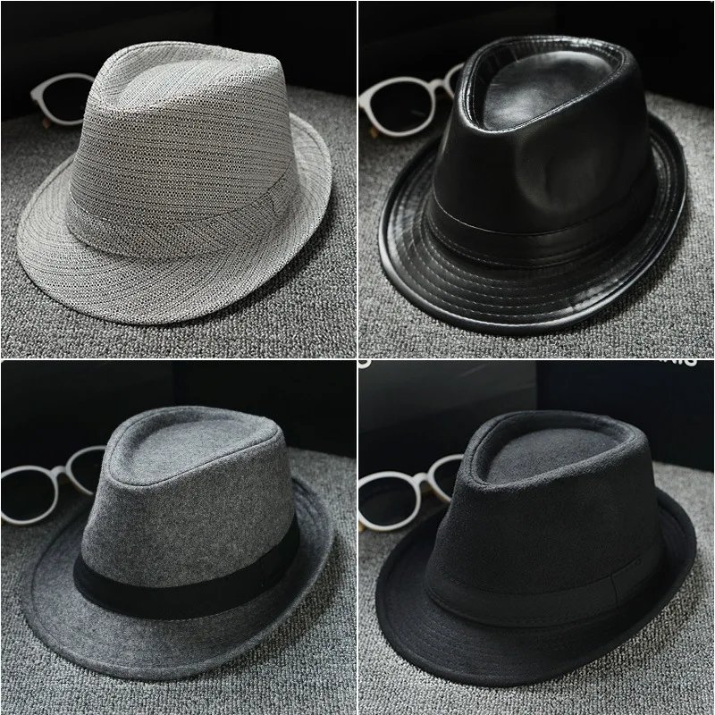 Nizi textílie farbou Európskych a Amerických jazzových klobúk PU kožené slnko klobúk mužov a žien slnko klobúk veľkoobchod