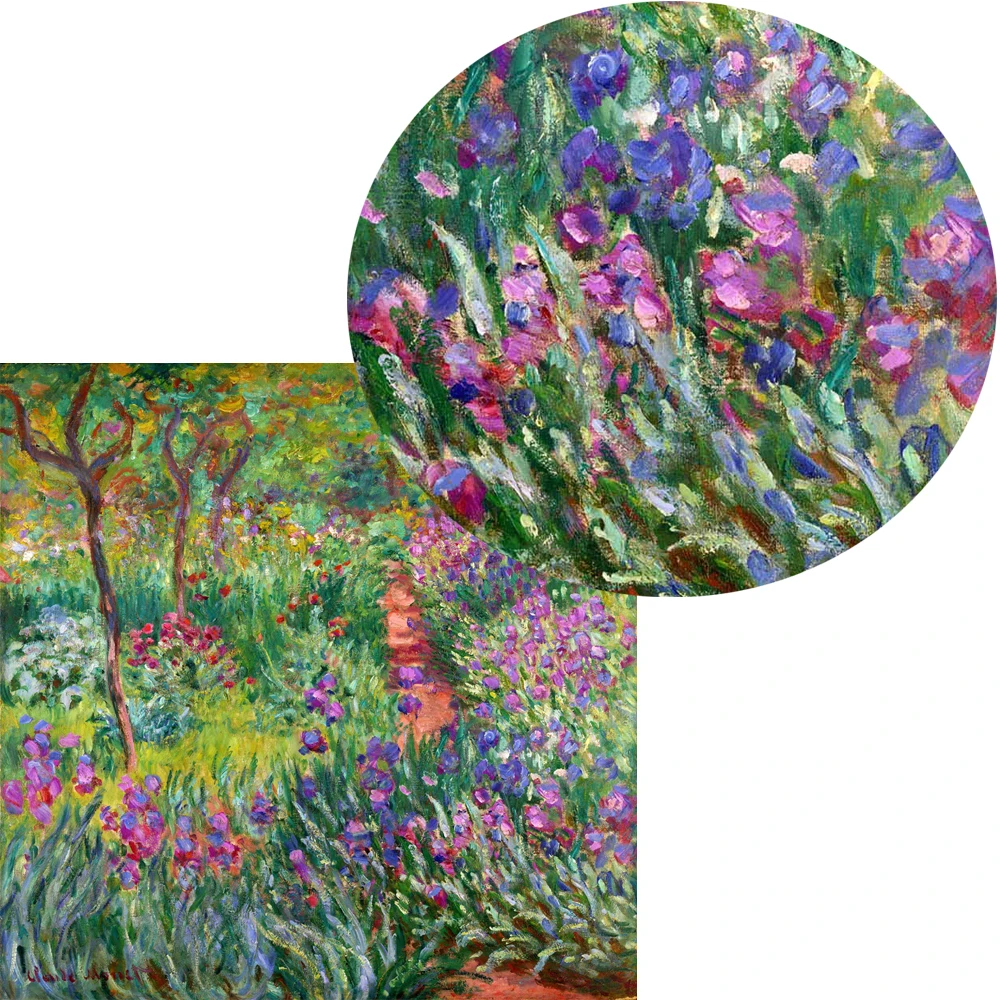 Nordic Claude Monet Záhradné Kvety olejomaľba na Plátne Plagáty a Vytlačí Cuadros Wall Art Obrázky Pre Obývacia Izba