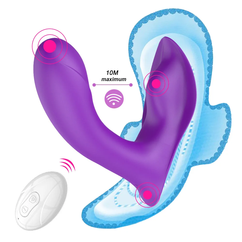 Nositeľné Dildo Vibrátor 10 Rýchlosť Diaľkové Ovládanie Stimulovať Klitoris Žena Masturbator sexuálnu Hračku pre Ženy Nohavičky Vibrátor