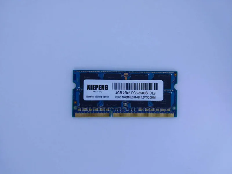 Notebook Pamäť 4GB 2Rx8 PC3-8500S RAM DDR3 8G1066 MHzpc3 8500 pre MacBook Pro MB990 MC207 MC374 MB471 MC516CH/A MC516ZP/A MC024ZP