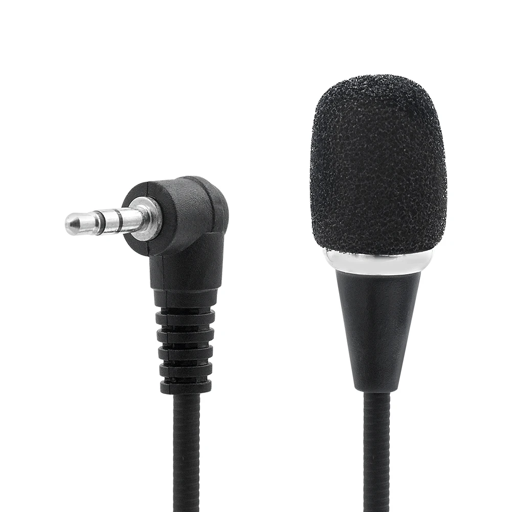 Nové 17 cm Dlhé Čierne Prenosné Gooseneck Mini Microfone 3,5 mm Jack Audio Mic Mikrofón Pre Podcasty, Video Konferencie, Rozhovory