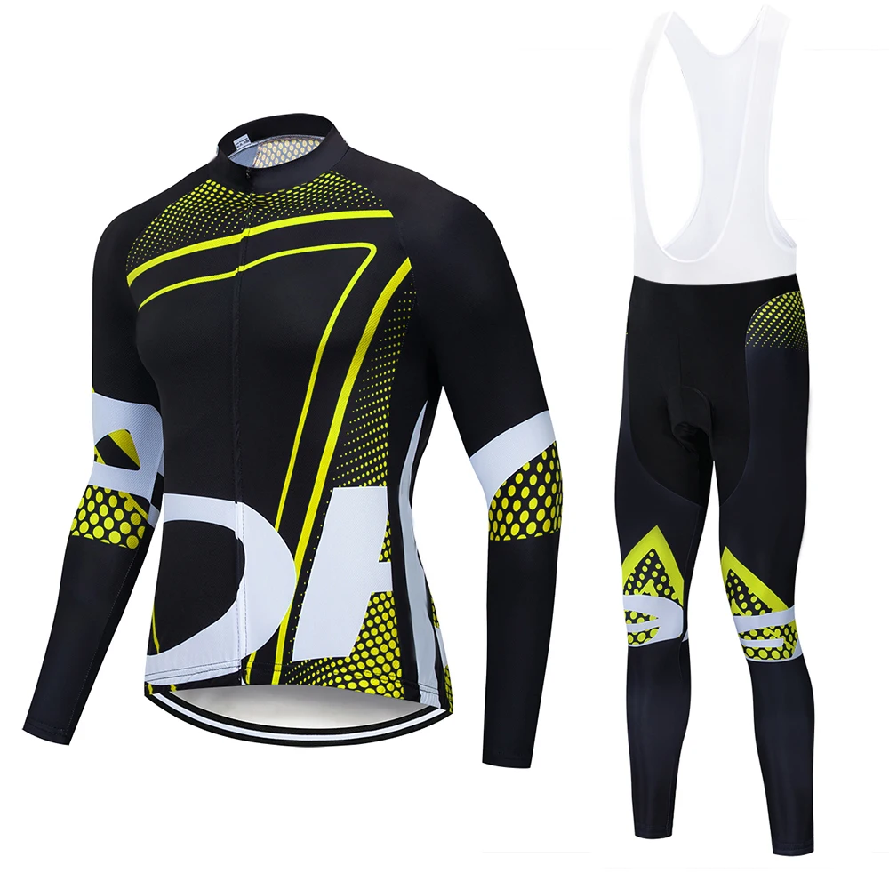 Nové 2020 Jar /Jeseň Tím Dlhý Rukáv Cyklistika Dres Nastaviť MTB Cyklistické Oblečenie Maillot Ropa Ciclismo Racing Outdoorové oblečenie
