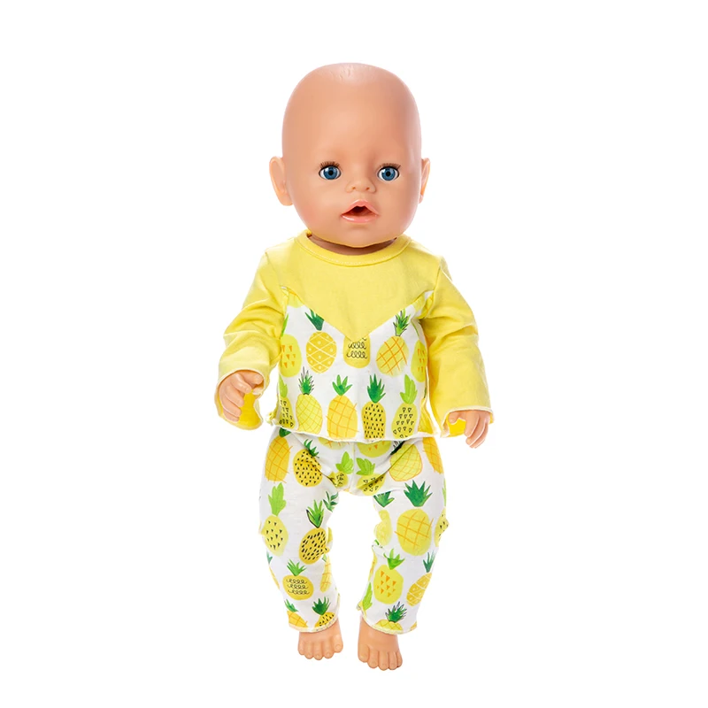 Nové Ananás vyhovovali Doll Oblečenie vhodné Pre 43 cm baby Doll oblečenie reborn Bábiky Príslušenstvo