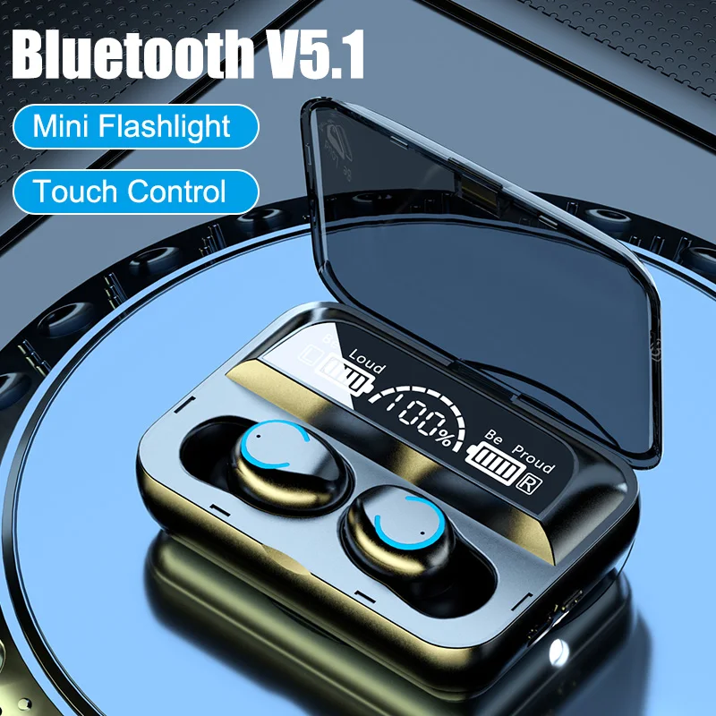 NOVÉ Bezdrôtové Slúchadlá s Mikrofónom 3 Led Displej Bluetooth Slúchadlá Touch Ovládania Hifi Slúchadlá pre Xiao Samsung Telefón