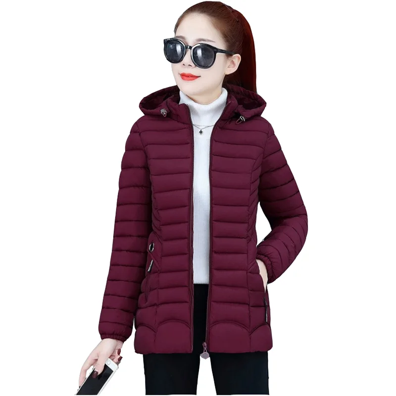 Nové jesenné zimné Nadol bunda, kabát žena stredne dlhý vzlietnuť spp slim kórejský pekáreň žien plus veľkosť tenké Šťuka kabát