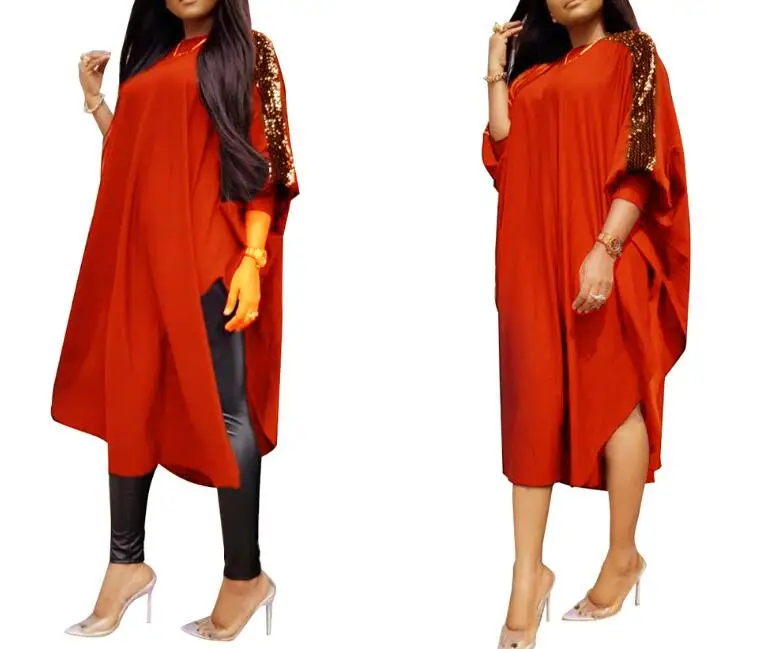 Nové Módne potiahnite Plus Veľkosť Bežné Ženy Dlhé Šaty Strany patchwork čipky Dlhý Rukáv Sexy Vysokej Rozliata Dizajn Nadrozmerná Šaty