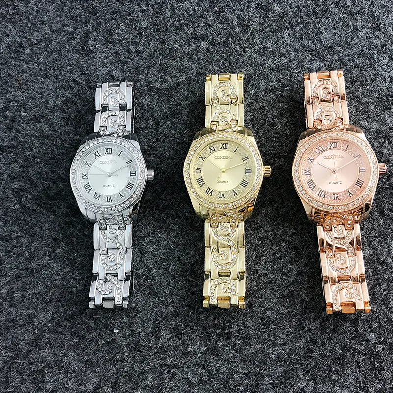 Nové Módne Retro Náramok Ženy Sledovať CONTENA Luxusné Ceasuri Klasické Rímske Číslo Kola Dámske náramkové hodinky Relogio Feminino