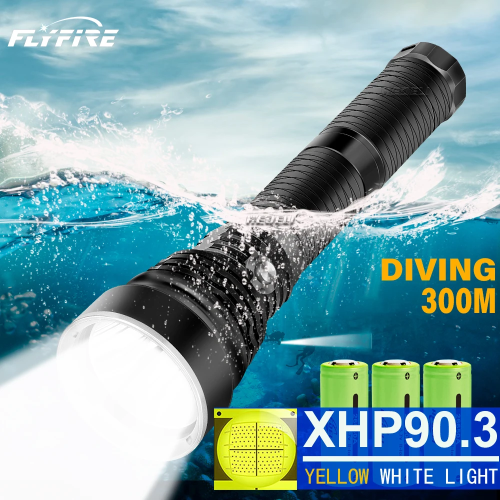 Nové xhp90 ponoriť xlamp xhp70 podvodné výkonné led svietidlo svietidlo nepremokavé potápanie pochodeň 26650 or18650 xhp50 potápanie zábleskové svetlo