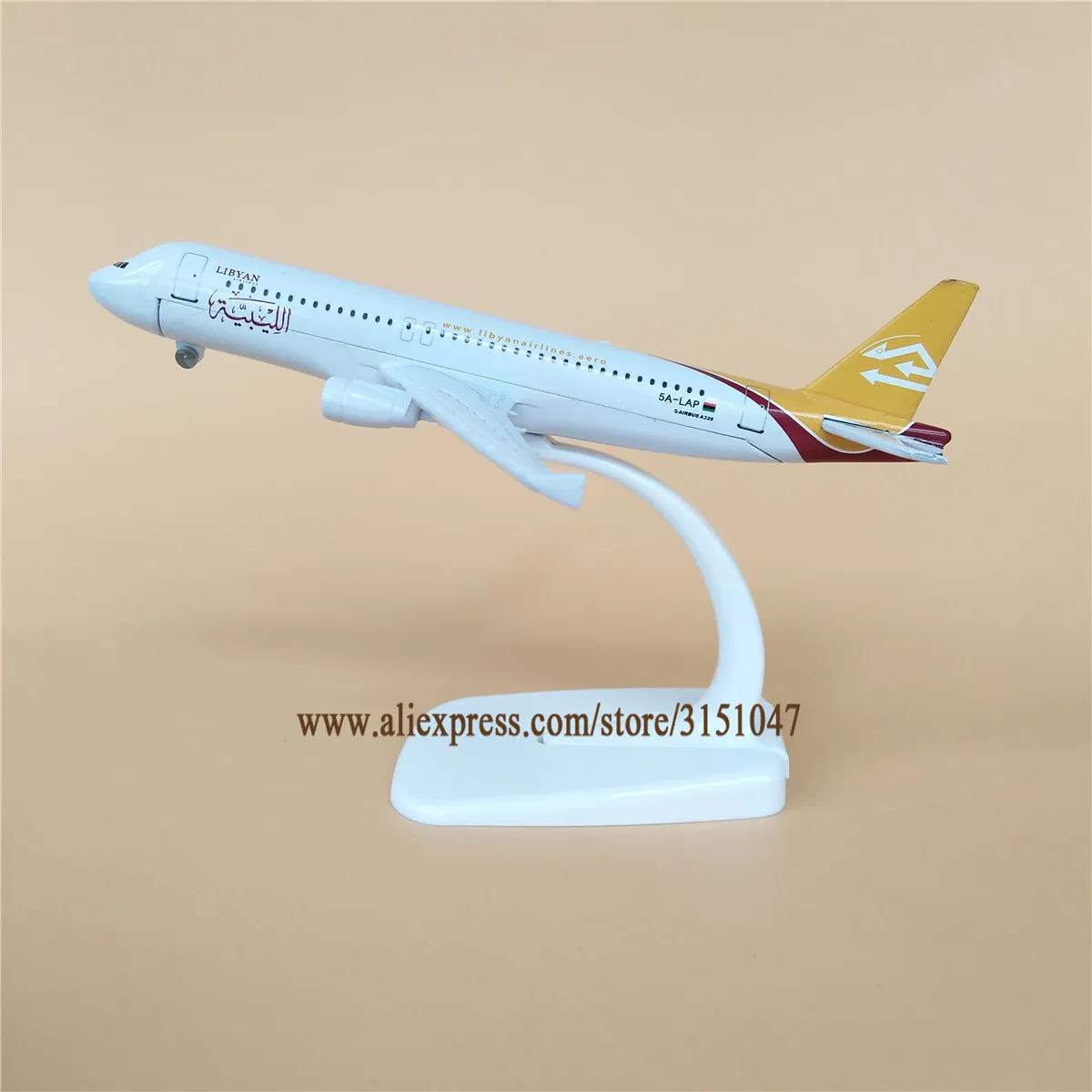 NOVÉ Zliatiny Kovov LÍBYJSKÝ Vzduchu Airlines Model Lietadla Airbus 320 A320 Dýchacích ciest Rovine Model Postaviť Lietadlo Deti Darčeky 16 cm