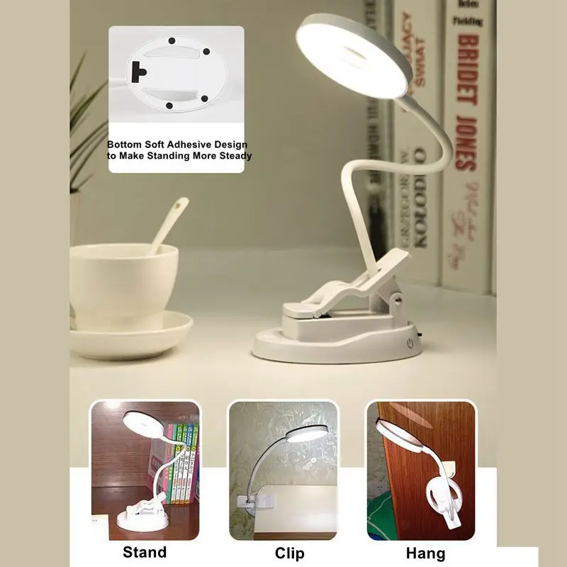 Nové Zrkadlo Stolná Lampa Klip Office Led stolná Lampa Oko-chránené Dlhý Život Knihu na Čítanie Pre Spálne Led Stmievanie Svetla Jas