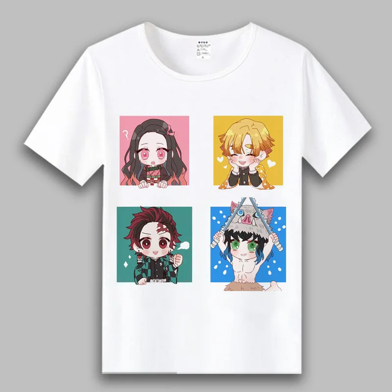 Nový Démon Vrah Chlapci T-shirt Hot Predaj Anime Kimetsu č Yaiba Tlačiť T-shirt Dievčatá Oblečenie Cartoon T-shirt 3-9Y Deti Oblečenie