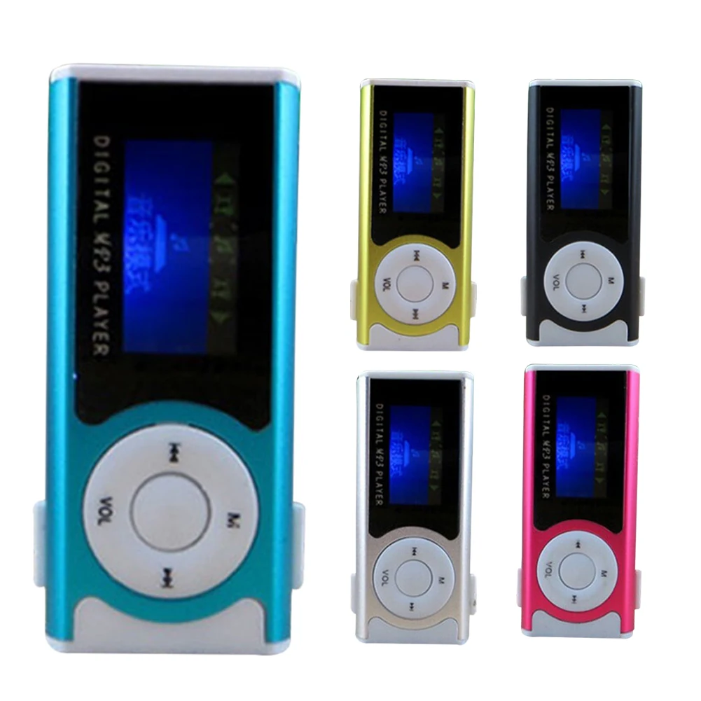 Nový Prenosný MP3 Prehrávač s LCD Displej USB Mini Clip Mp3 Prehrávač, Elektronické Športové Hudobný Prehrávač, Podpora Micro SD TF Karty