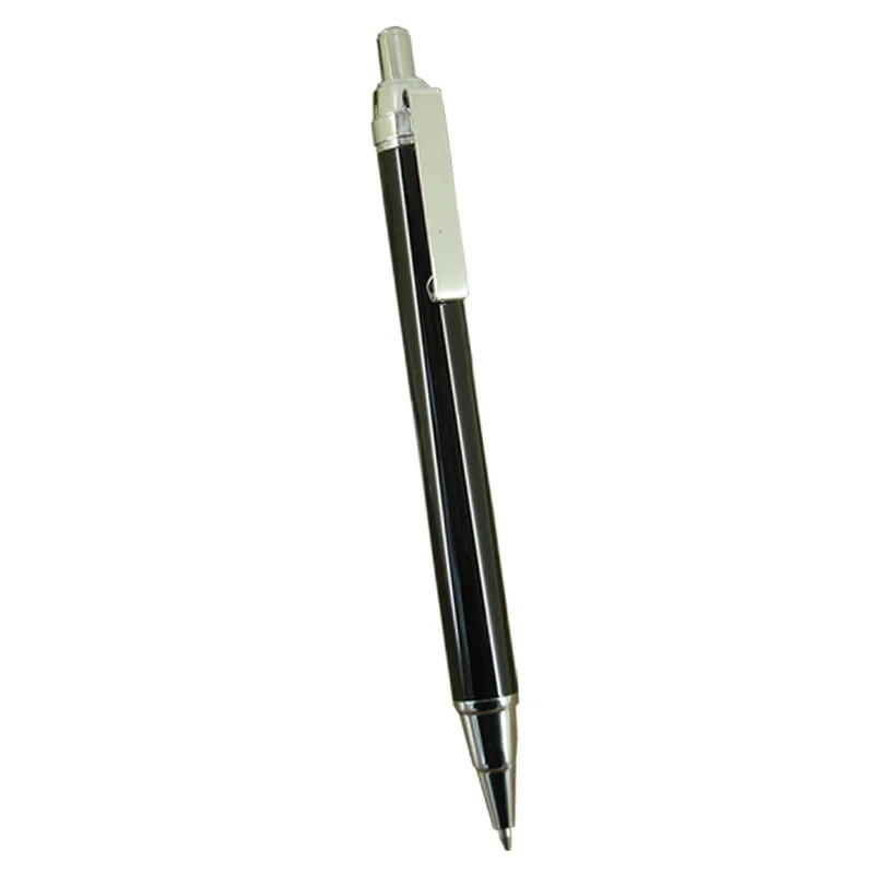 Nový Príchod Čierne Guľôčkové Pero Silver výbava Unisex Kliknite guličkové Pero Slim Design Push Perá pre Žiakov Dary v Pohode Perá