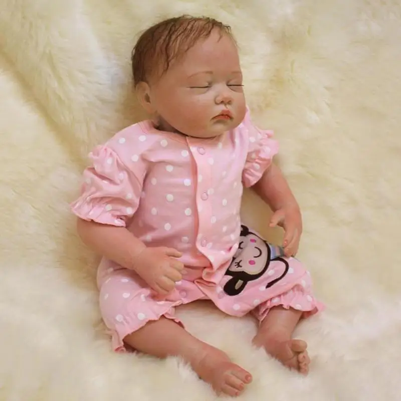 NPK 55 cm novorodenca simulácie , znovu sa narodiť dieťa , dievča tela vlhkou handričkou batoľa V5Q6