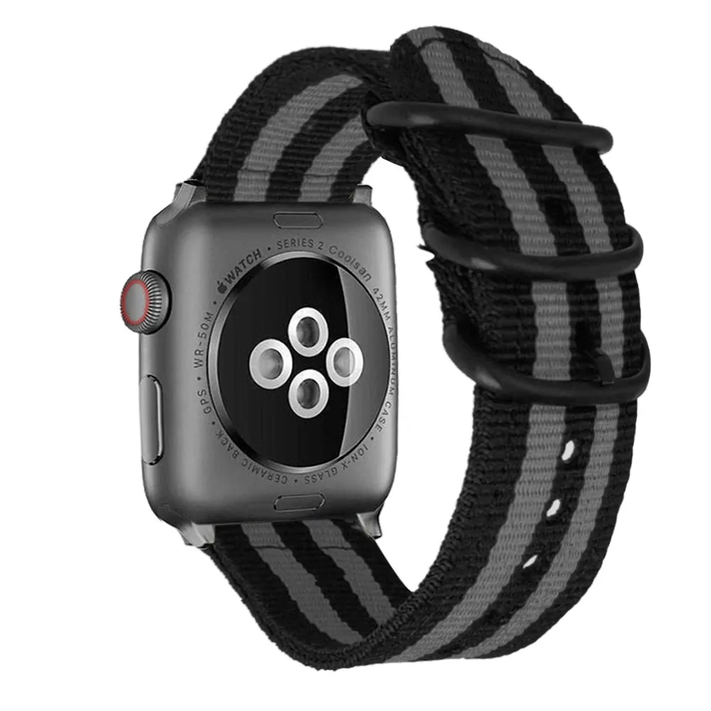 Nylon Sledovať popruh pre apple hodinky kapela 44 mm 40 mm IWatch Série 2 3 4 5 watchband 38mm 42mm Zápästia Apple Hodinky 4 Band