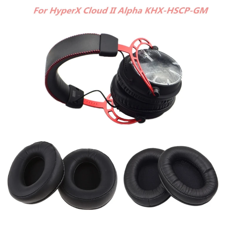 Náhradné Ušné mušle slúchadiel pena Podložky Vankúš pre Kingston HyperX Cloud II Alfa KHX-HSCP-GM Headset Hubky DXAC